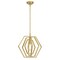 Westinghouse Pendant 60W Holly 15.75In Champagne Brass Hexagon Ring Shade 6369700 - alternate 1